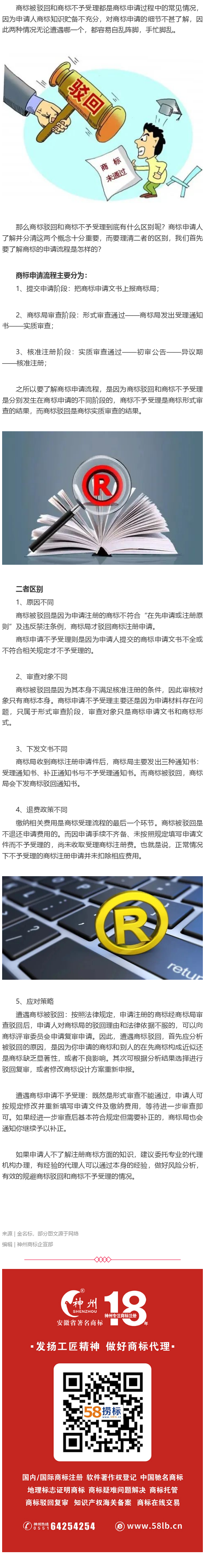 商标知识丨商标驳回和商标不予受理有什么区别？